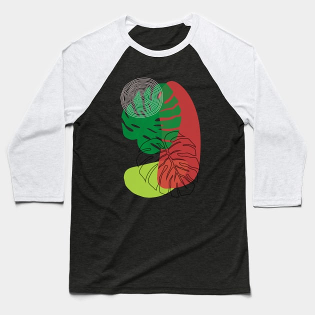 Monstera Plant Mama Plant Lovers Gift Ideas Baseball T-Shirt by TayaDesign